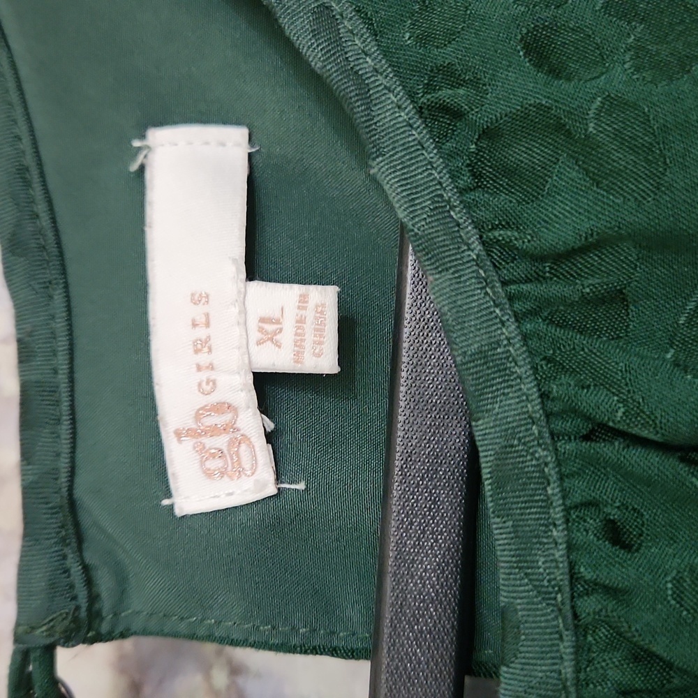 Leopard print Green Girls Dress Party Wedding Christmas Xl - Picture 5 of 12